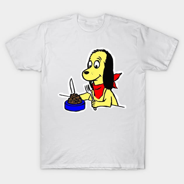 Doggie Dinner [Color] T-Shirt by liquidplatypus